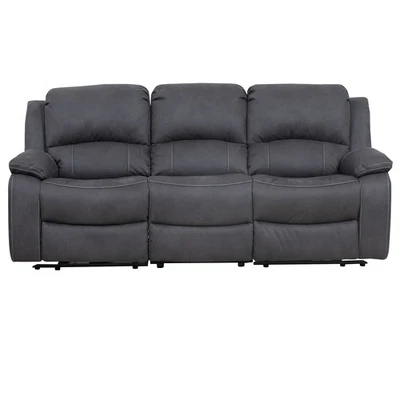 3-Sitzer-Sofa - anthrazit - Microfaser - mit Relaxfunktion Sofa Couch - Bild 1 von 4