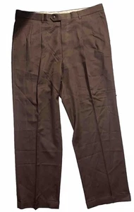 BRIONI Braun Wolle Herren Plissee Luxus Anzughose Hose 36 x 29 Italien - Bild 1 von 8