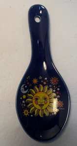 Vintage Giftcorp Cucchiaio Celeste Poggia, Blu, Giallo, LEGGI - Foto 1 di 18