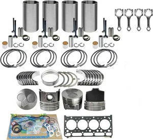 V2203 Overhaul Rebuild Kit + 4PCS connecting rod For Kubota Bobcat 753 763 773 - Picture 1 of 1