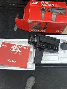 Vintage GAF XL 415 Super 8 Movie Camera With Box - Picture 1 of 5
