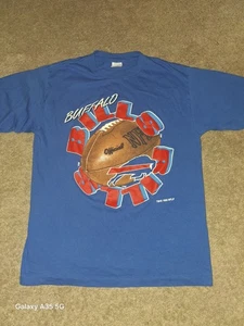 90s Vintage Buffalo Bills T- Shirt Bills Mafia 1996 LOGO 7 Lg. See Measurements - Picture 1 of 5