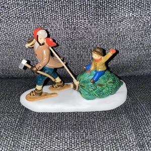 Dept 56 North Pole Bringing Home The Tree 🎄 - Picture 1 of 3