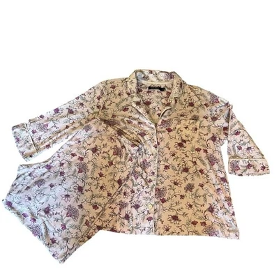 Lauren Ralph Lauren Womens Pajama Set Size XL Floral Leisure Comfort Loungewear - Image 1 of 4