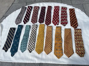 Limpio lote vintage de 17 corbatas de seda de diseñador Robert Talbott las mejores de su clase - Imagen 1 de 12