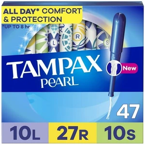 Tampax Pearl Tampons with LeakGuard Braid No Scent, Multipack, 47.0 ea - Picture 1 of 1