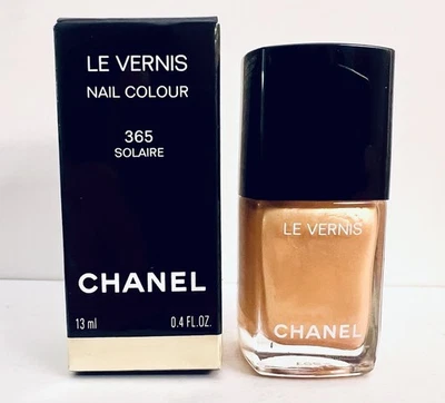 Chanel Le Vernis Esmalte de Uñas Larga Duración Color de Uñas 365 Solaire Dorado NUEVO Foto 1 de 4