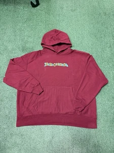 Bronze 56K Skull Cardinal Hoodie Mens Size 2XL Red Skateboard Skate Streetwear - Picture 1 of 12