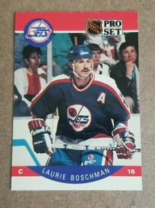 1990-91 Pro Set - Winnipeg Jets - Hockey Card #324 Laurie Boschman - Picture 1 of 2