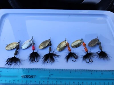 6 3/8 oz black gold SONIC ROOSTER TAIL Wordens lure bait trout steelhead spinner - Image 1 of 4