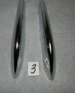 1966 Chevy Impala Lh  & Rh  front Bumper Chrome Accessory  Guards  SOLID #3 - Picture 1 of 11