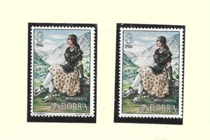 Andorra Española Trajes Típicos Variedades y Errores año 1979 (GB-764) - Bild 1 von 1