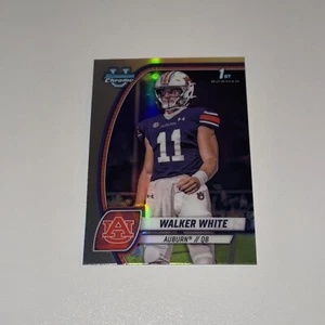 2024 Bowman Chrome University #85 Walker White, Auburn QB Silver Refractor - Picture 1 of 4