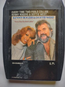 Kenny Rogers and Dottie West Every Time Two Fools Collide 8-Track 1978 - Picture 1 of 6