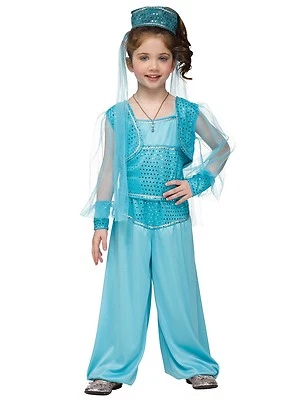 Fantasia infantil princesa árabe Aladdin Genie - Imagem 1 de 3