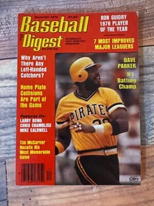 Baseball Digest Magazine December 1978 Pittsburgh Pirates, Dave Parker no label - Picture 1 of 1