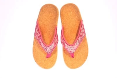 Женские ортопедические сандалии-шлепанцы Spenco Yumi с истинно розовым цветочным узором - Изображение 1 из 4