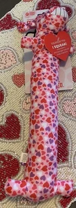 Multipet Valentine's Day Multi Color HEARTS Loofa 12" Dog/Puppy toy NWT - Picture 1 of 3