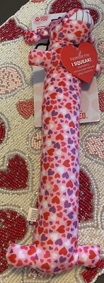 Multipet Valentine's Day Multi Color HEARTS Loofa 12" Dog/Puppy toy NWT - Image 1 of 3