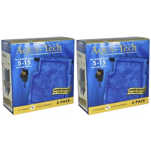 AQUA-TECH 6-PACK 5-15 FILTER CARTRIDGE FISH AQUARIUM PREMIUM Activated Carbon HQ - Picture 1 of 5