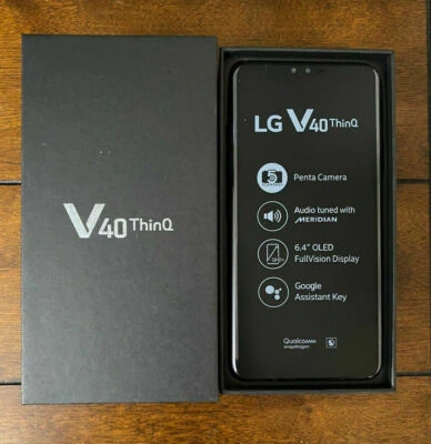 LG V40 ThinQ V405UA 64GB  V405EBW V409N 128GB 4G Unlocked Smartphone New Sealed - Image 1 of 4