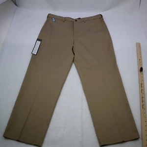 Haggar Clothing Pants Men's 40X30 Classic Fit Flat Front Premium No Iron Khaki - Picture 1 of 12