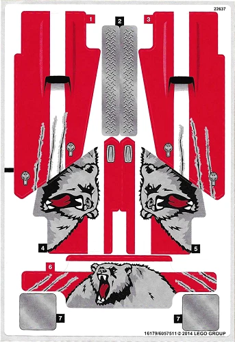 LEGO STICKER SHEET ONLY 42029 CUSTOMIZED PICK UP TRUCK from set New - Image 1 of 1