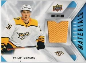 PHILIP TOMASINO RC 21-22 UPPER DECK ROOKIE MATERIALS JERSEY CARD # RM-PT 2021-22 - Bild 1 von 2