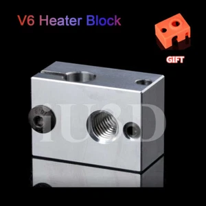 iU3D V6 Heater Block with Silicone Sock for e3d V6 Hotend,Prusa i3 MK3/MK3S - Picture 1 of 7