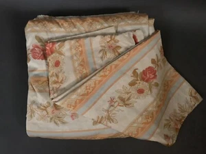Ralph Lauren Aubusson Lambert Queen Flat Sheet & (1) King Case Rose Stripe - Picture 1 of 14