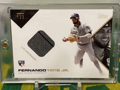 Fernando Tatis Jr. 2019 Topps X 0.23 RC GAME WORN Rookie Headband Patch SP SSP - Image 1 of 3