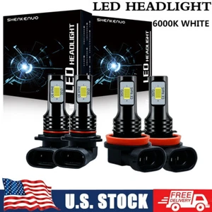 For Lexus GX470 2003-2009 4x 6000K LED Headlight Hi/Low Beam Light Bulb Kit - Picture 1 of 11
