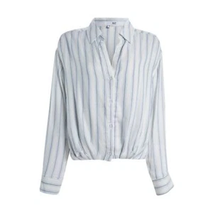 KUT from the KLOTH Stripe Print Button Down Top Blue/White Size S Casual - Picture 1 of 6
