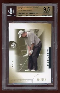 2001 SP Authentic Preview Gold # 35 Jack Nicklaus /250 BGS 9.5 - Picture 1 of 2