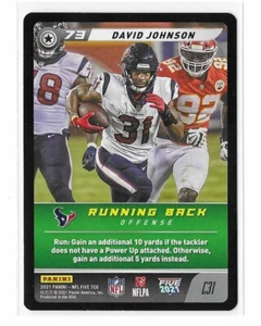 2021 Panini NFL Five #73 David Johnson Houston Texans Football - Picture 1 of 2