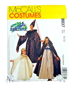 McCall's Costumes Sewing Pattern #8937 Misses' Children's Girls' Medieval 10-12 - Picture 1 of 4