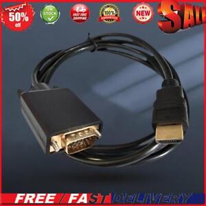 1.8m Converter Cable Anti-rust 1080p Transmission Wire HDMI-compatible To VGA