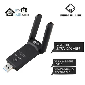 WLAN Antenne 1200Mbps GigaBlue Ultra  2.4 & 5GHz USB3.0 Wifi Dual Band Empfänger - Bild 1 von 8