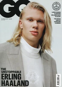 UK GQ Magazine, Erling Haaland Man City, Israel Adesanya, Lando Norris, Feb 2023 - Picture 1 of 2