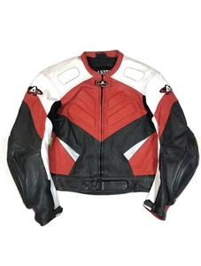 Akito Vintage Racing Moto Leather Jacket - Picture 1 of 14