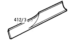 MORRIS MINOR LOWER DOOR SKIN REPAIR PANEL 2DR R/H GB MADE - Image 1 of 1