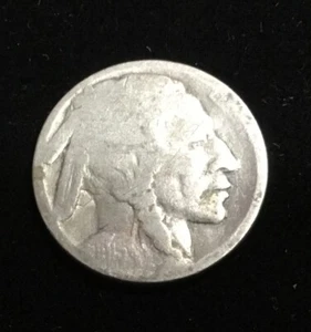 1915-D BÜFFEL NICKEL Halbschlüssel restauriert Datum - Bild 1 von 2