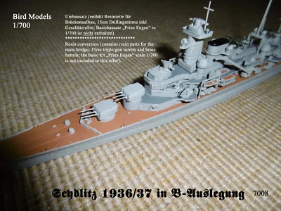 Seydlitz/Lützow in B-Auslegung 1/700 Bird Models Umbausatz / resin conversion