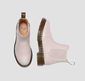 Dr. Martens Größe 8 EU 39 2976 Virginia Leder Chelsea Boots Vintage Taupe - Bild 1 von 14