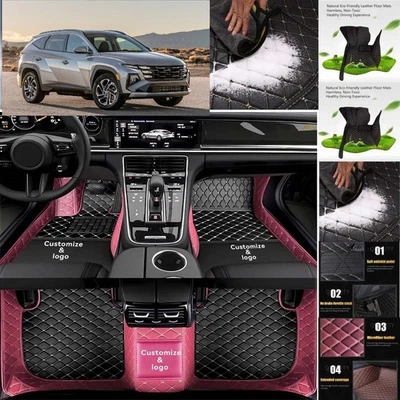 For Hyundai Tucson Car Floor Mats Custom Waterproof Luxury Carpets Auto Liner Foto 1 de 4