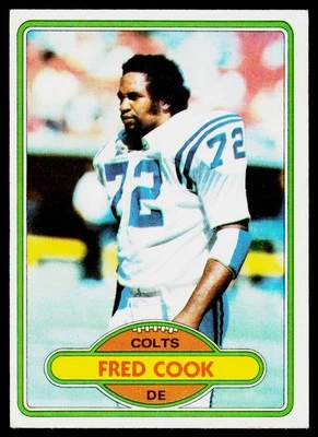 Fred Cook, 1980 Topps, #294, Baltimore Colts, - Image 1 of 2