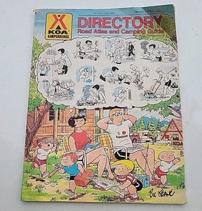 1989 KOA Directory Road Atlas And Camping Guide USA Vintage Travel Brochure - Bild 1 von 13