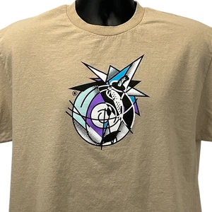 The Hundreds Abstract Adam Bomb T Shirt Mens L Large Beige Streetwear - Picture 1 of 7