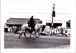 Horse and Cowboy Parade 1940 Missoula MT vintage b&w photo - Picture 1 of 2