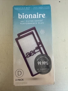 Bionaire - 2pk AER1 Allergen Air Purifier Filters Purple Performance Plus - Picture 1 of 7
